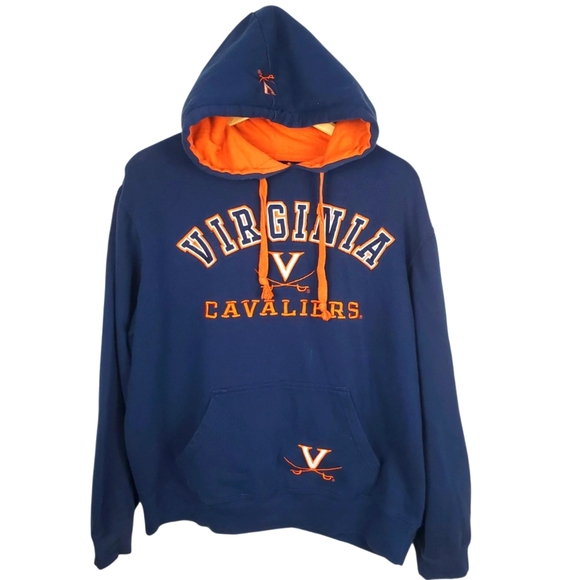 University of Virginia Cavaliers Blue and Orange Hoodie. XL. UVA. B0022 - Picture 1 of 12